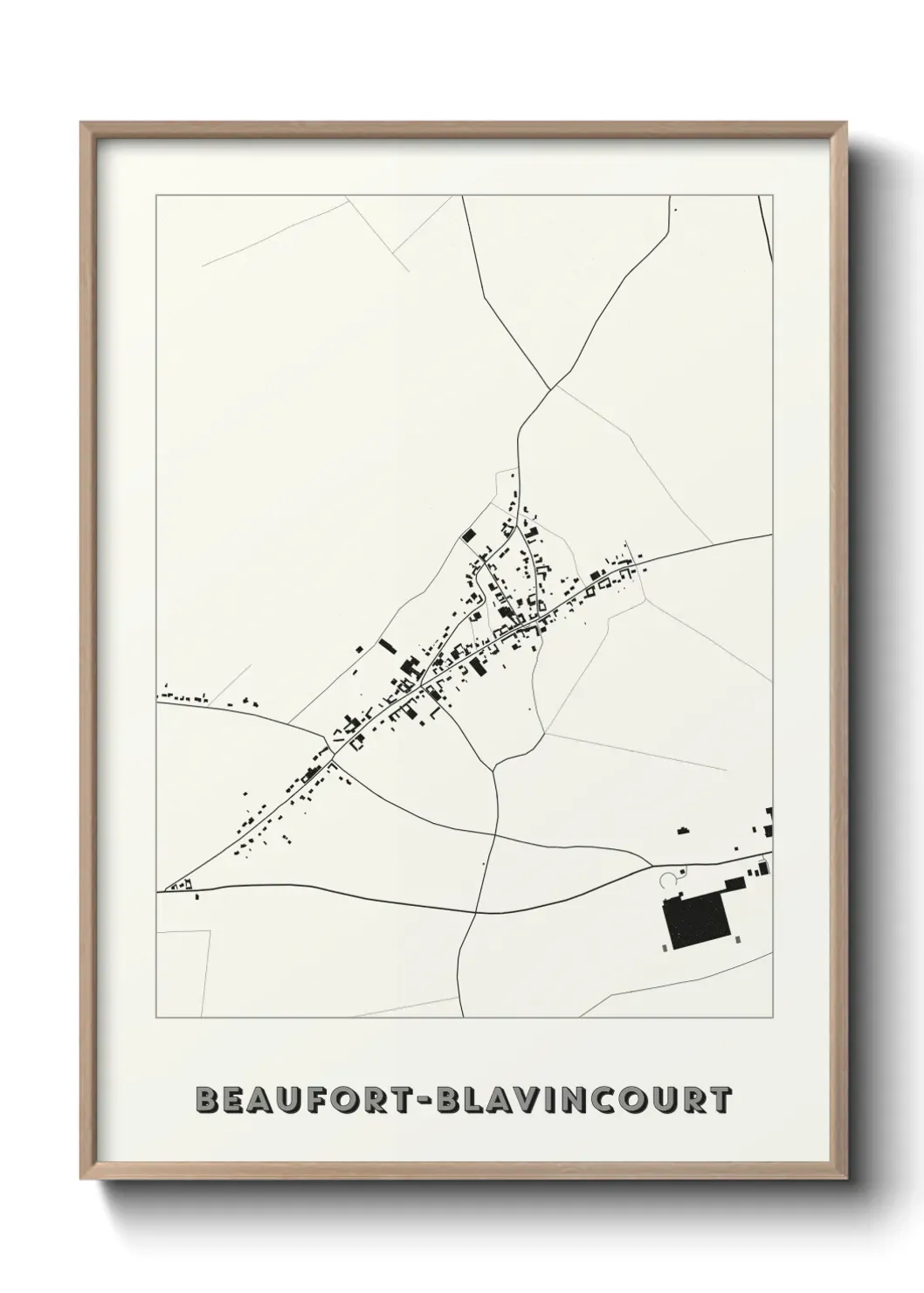 Un poster carteBeaufort-Blavincourt