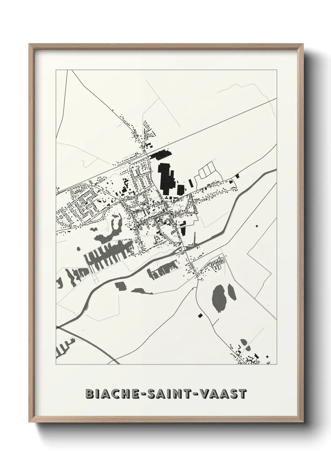 Un poster carteBiache-Saint-Vaast