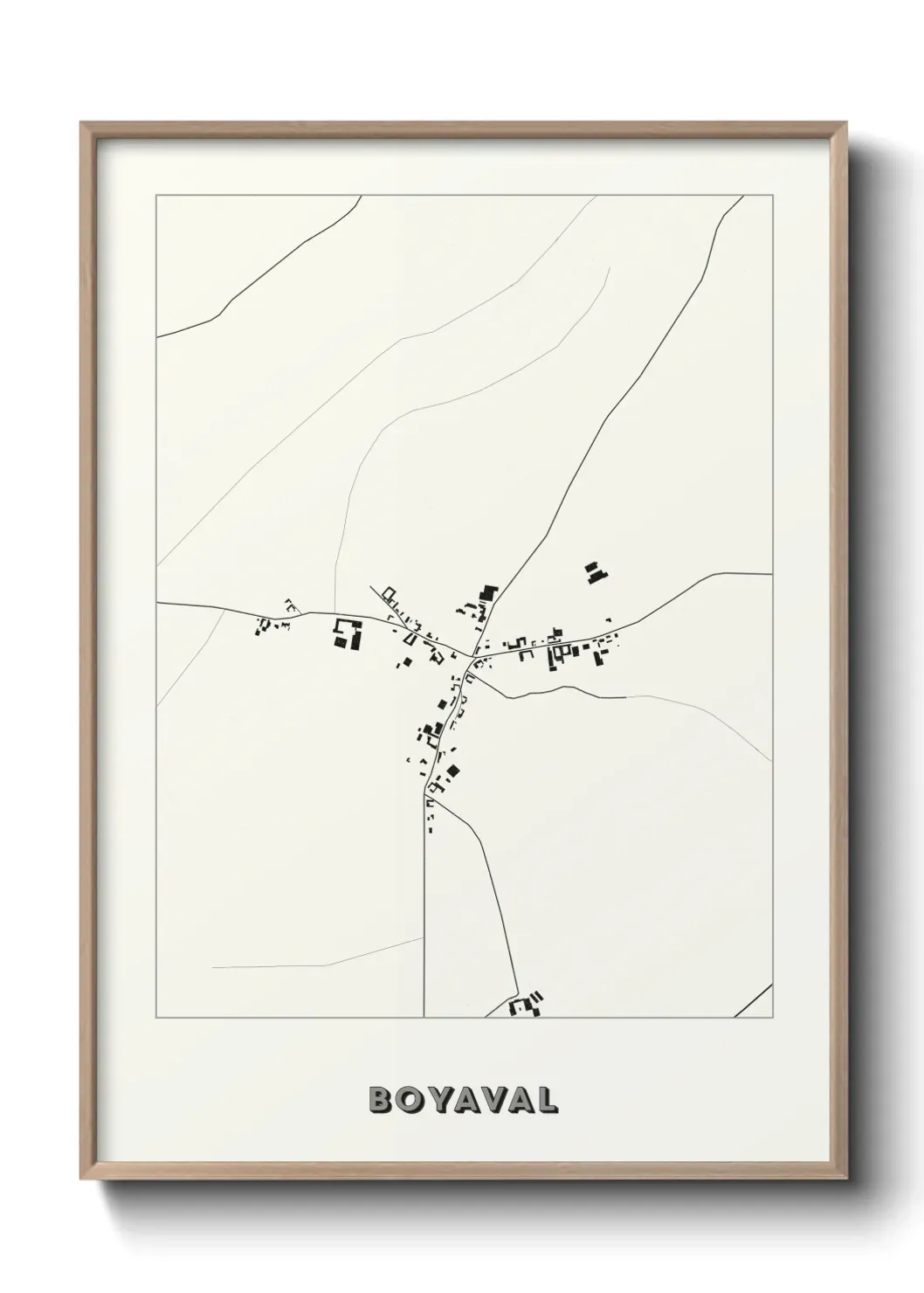 Un poster carte Boyaval