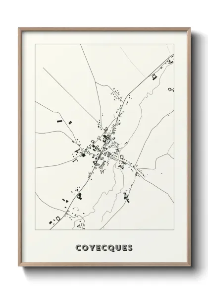 Une affiche de carte sur Coyecques