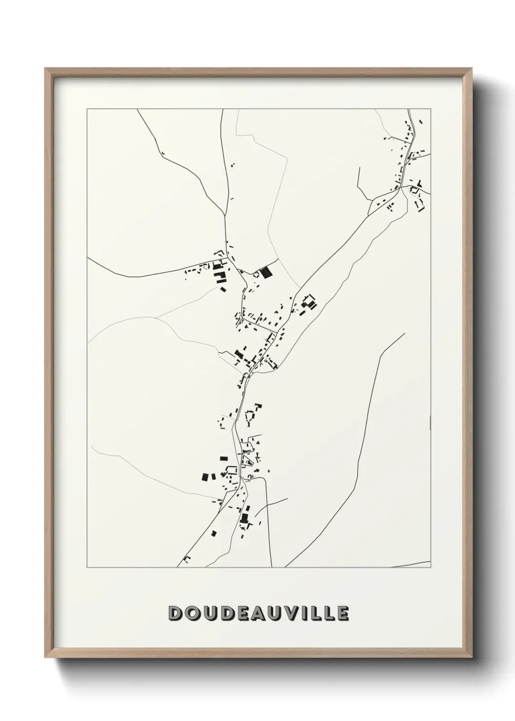 Un poster carte Doudeauville