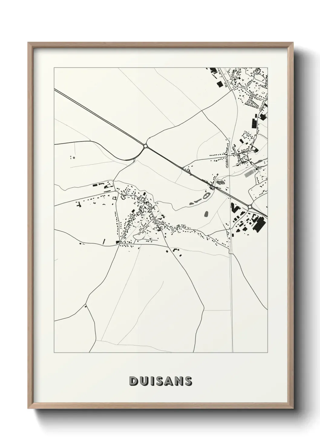 Un poster carte Duisans