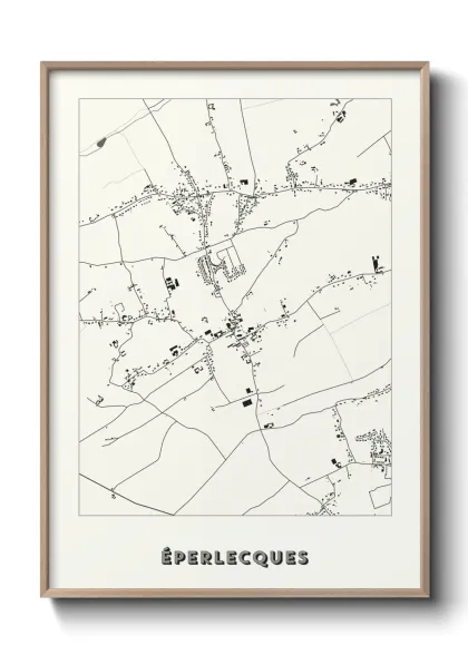 Une affiche de carte sur Éperlecques