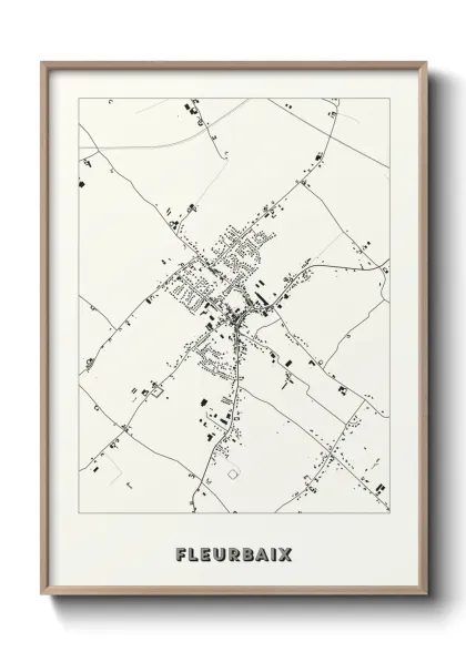 Une affiche de carte sur Fleurbaix