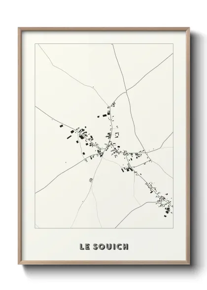 Une affiche de carte sur Le Souich