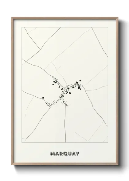 Une affiche de carte sur Marquay
