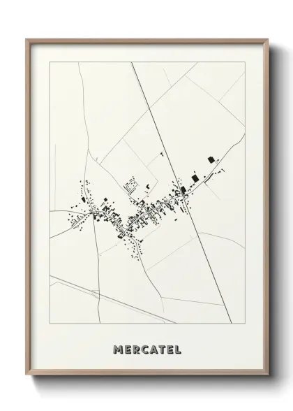 Une affiche de carte sur Mercatel