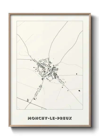 Une affiche de carte sur Monchy-le-Preux