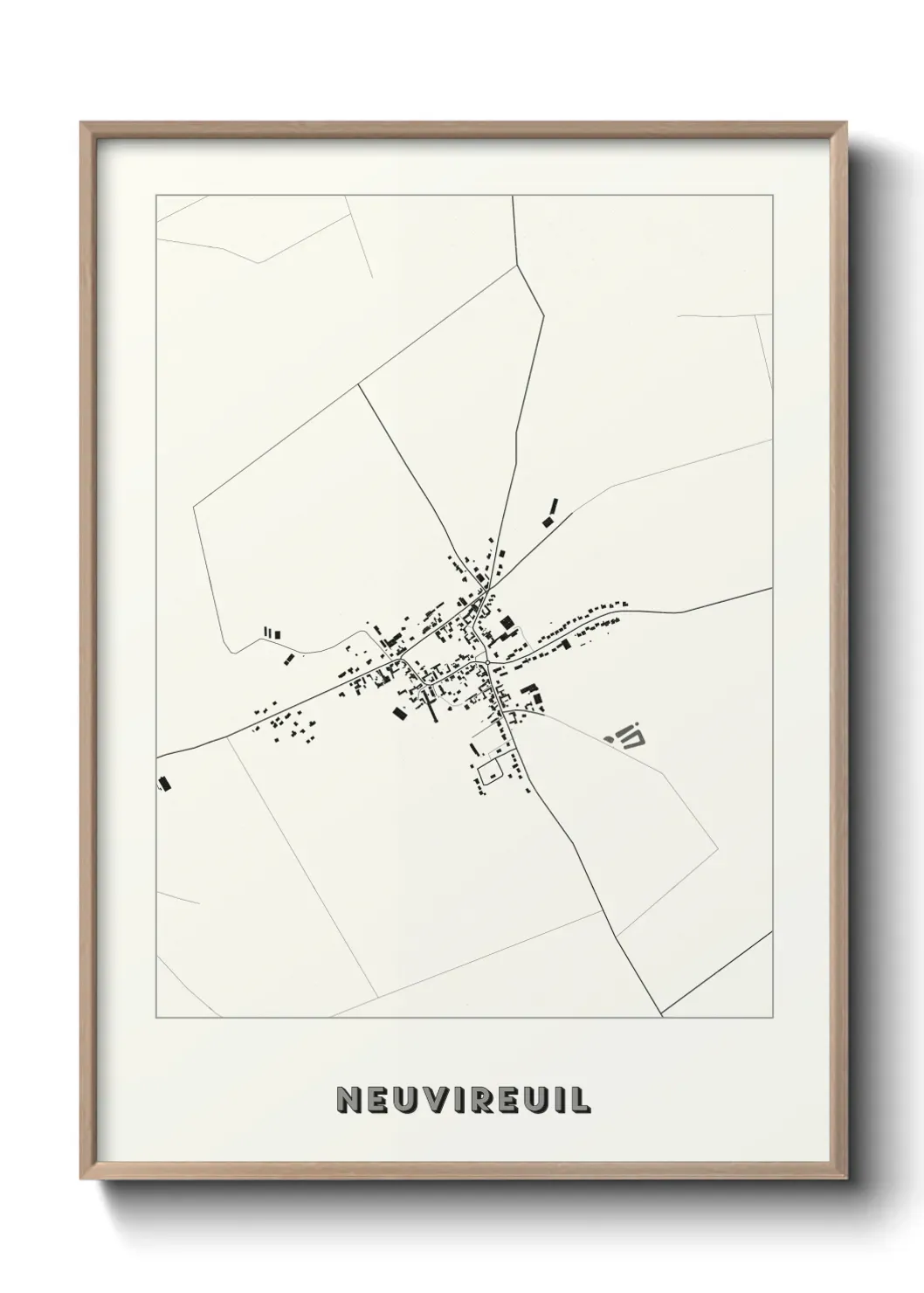 Un poster carte Neuvireuil