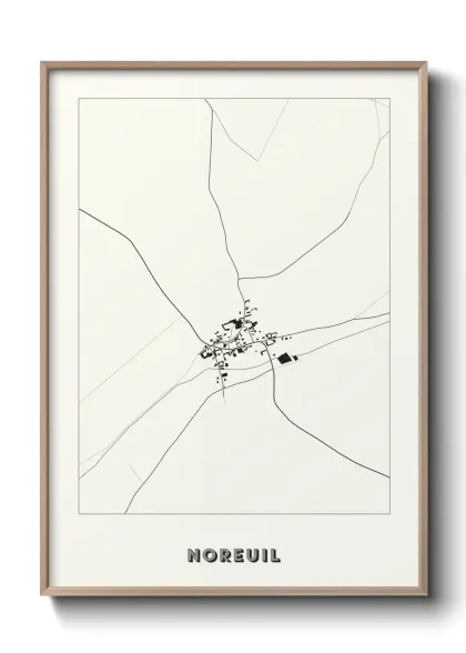 Une affiche de carte sur Noreuil
