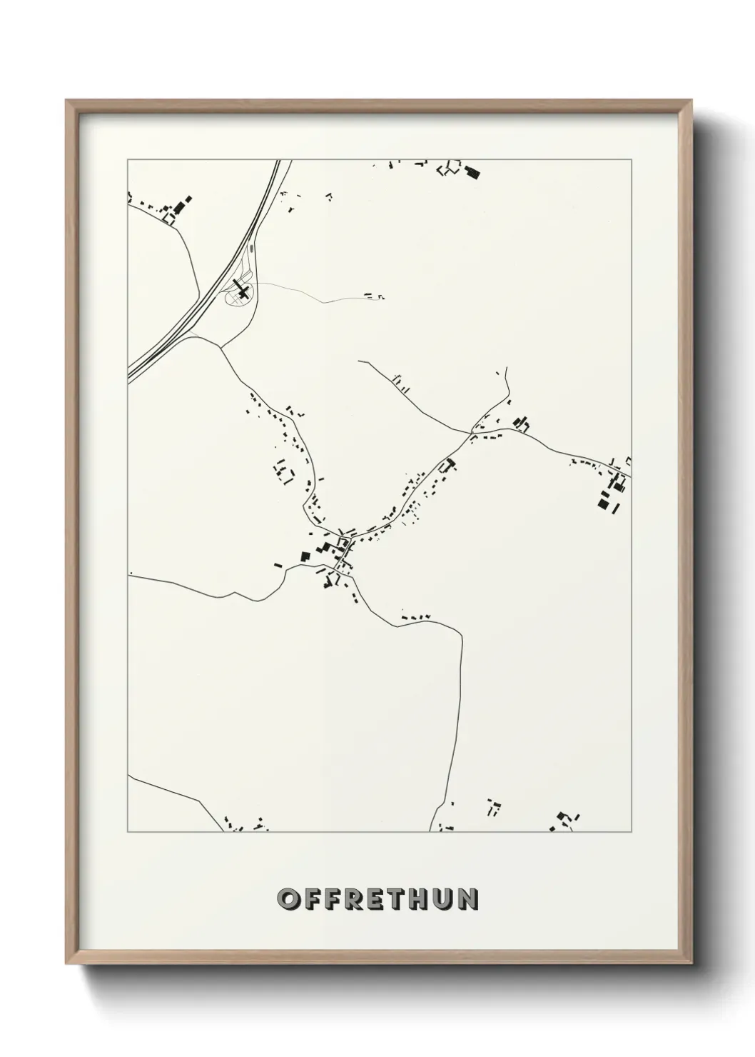 Un poster carte Offrethun