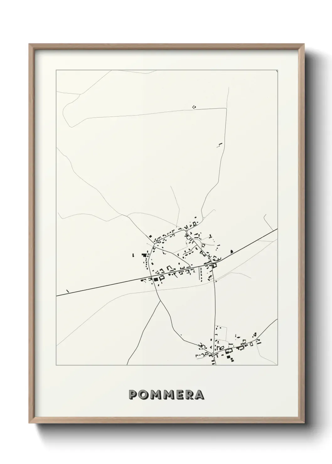 Un poster carte Pommera