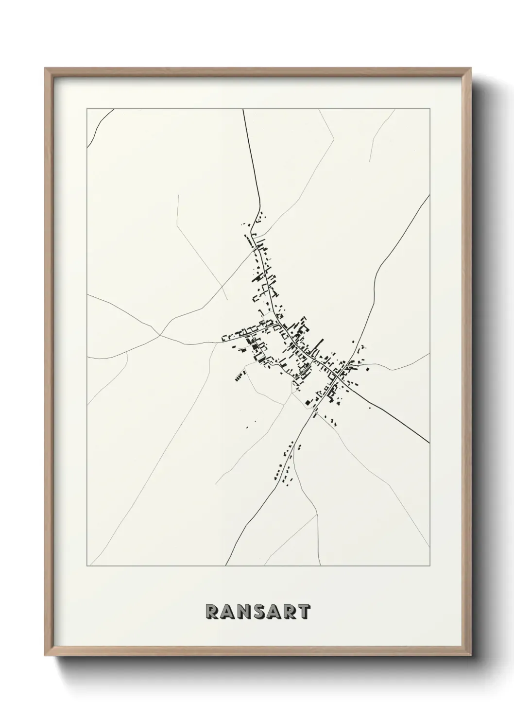 Un poster carte Ransart