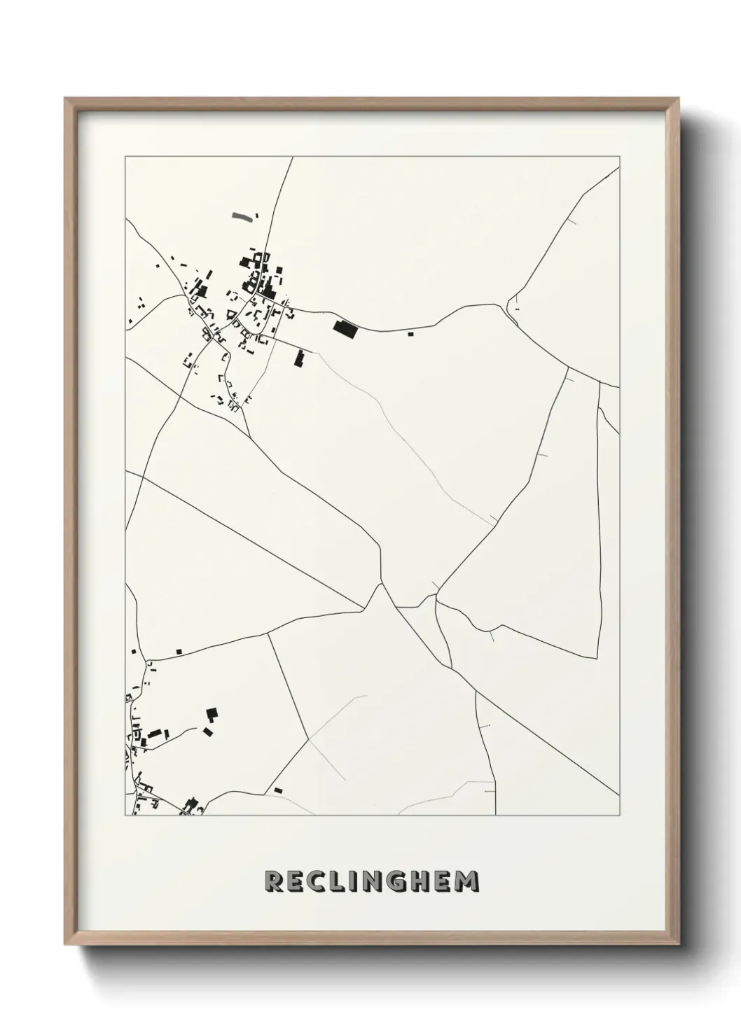 Un poster carte Reclinghem