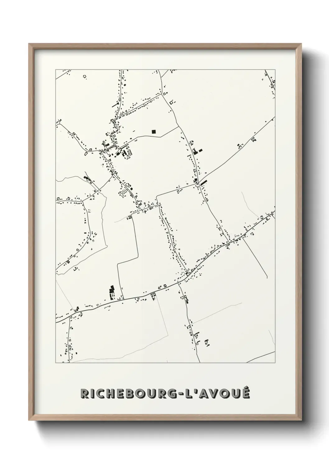 Un poster carteRichebourg-l'Avoué