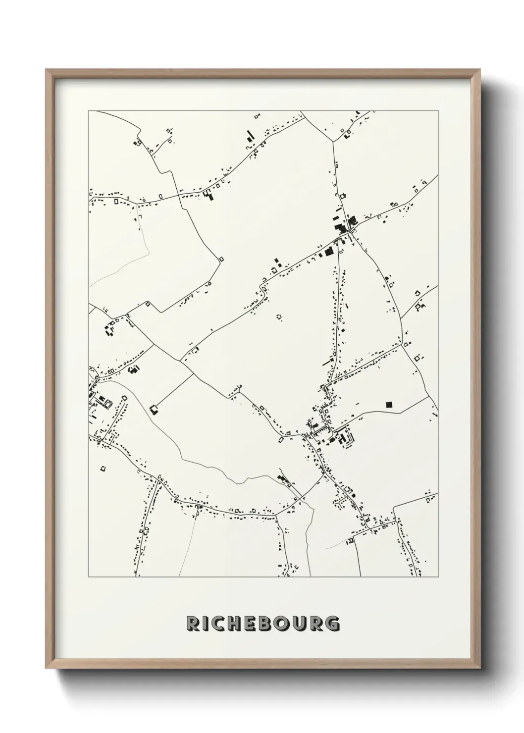 Un poster carte Richebourg