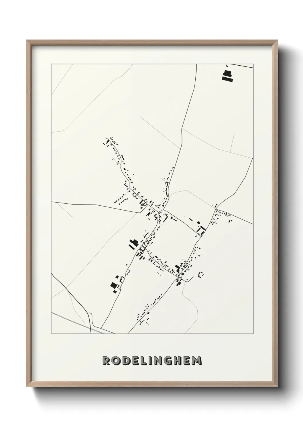 Un poster carte Rodelinghem