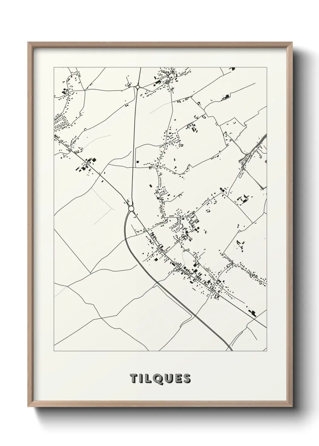 Un poster carte Tilques