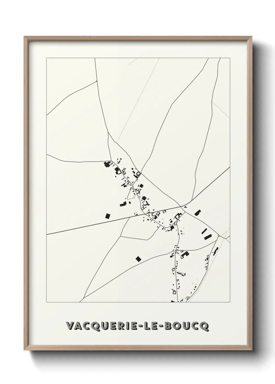 Un poster carteVacquerie-le-Boucq