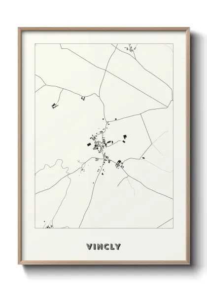 Une affiche de carte sur Vincly