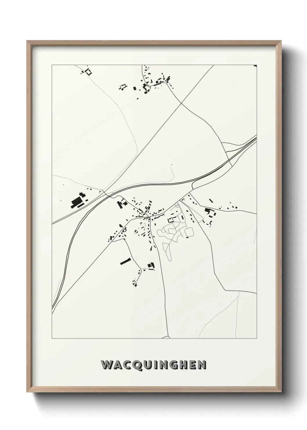 Un poster carte Wacquinghen