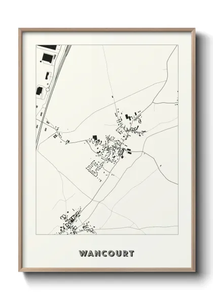Une affiche de carte sur Wancourt