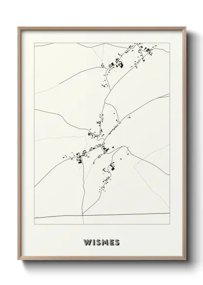 Une affiche de carte sur Wismes