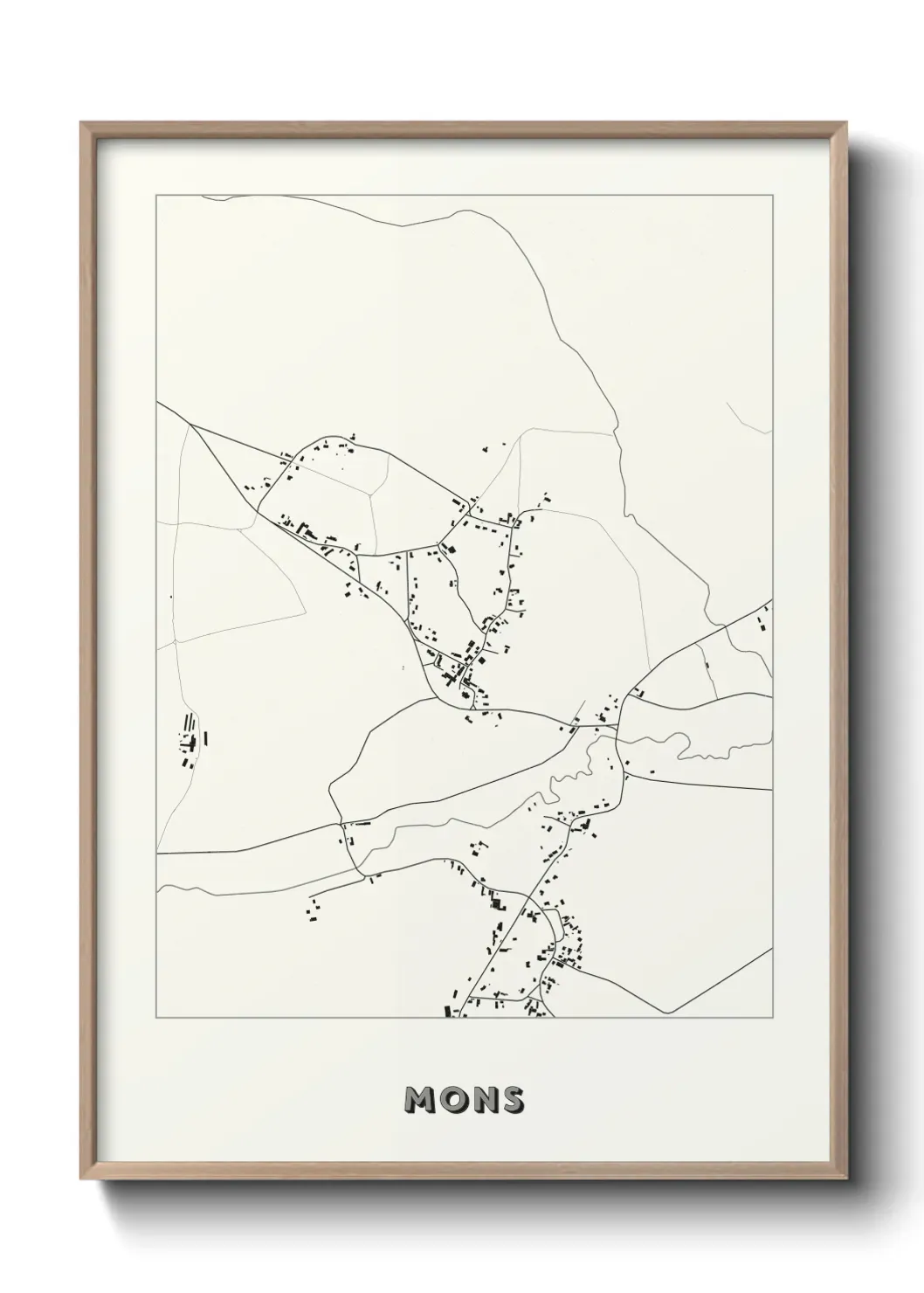Un poster carte Mons