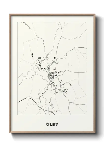 Une affiche de carte sur Olby