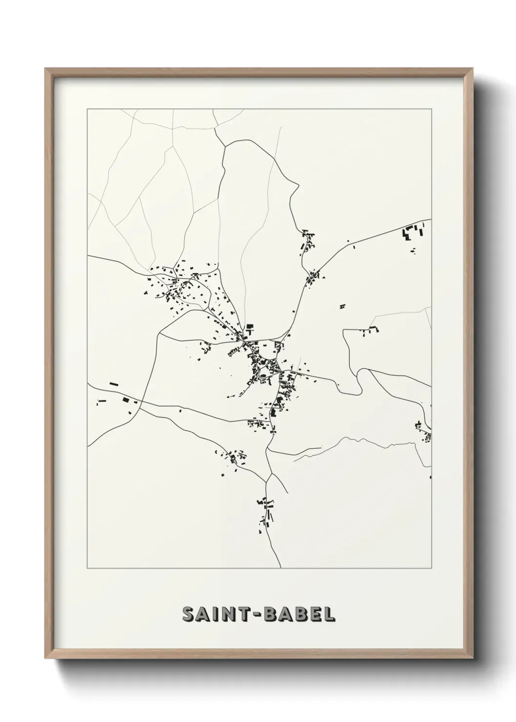 Un poster carte Saint-Babel