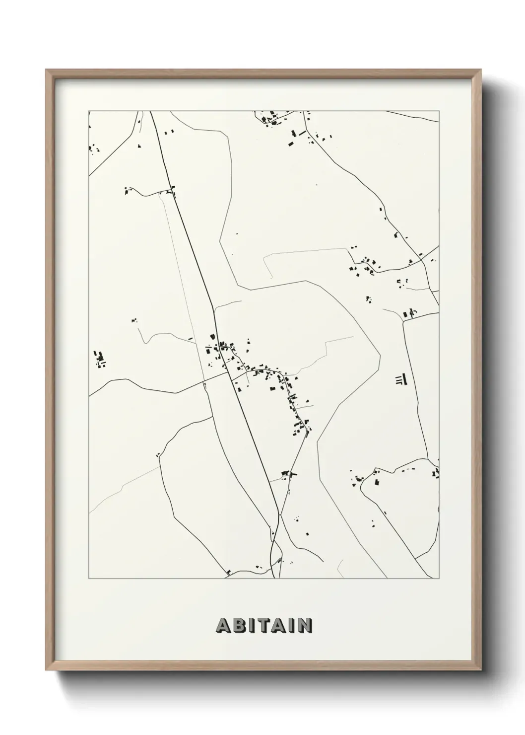 Un poster carte Abitain