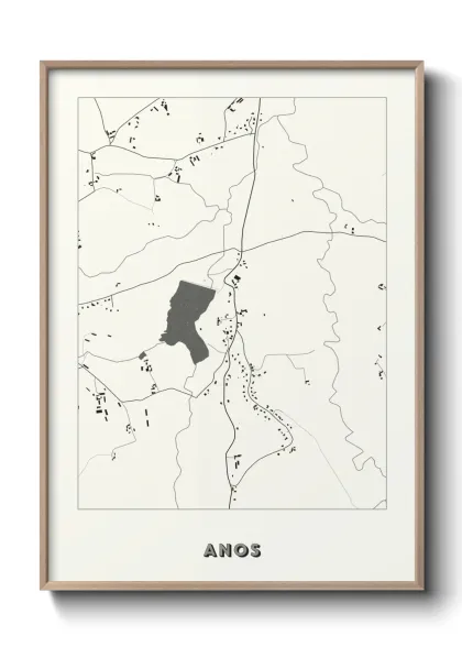 Une affiche de carte sur Anos