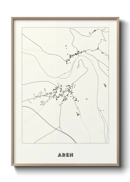 Une affiche de carte sur Aren