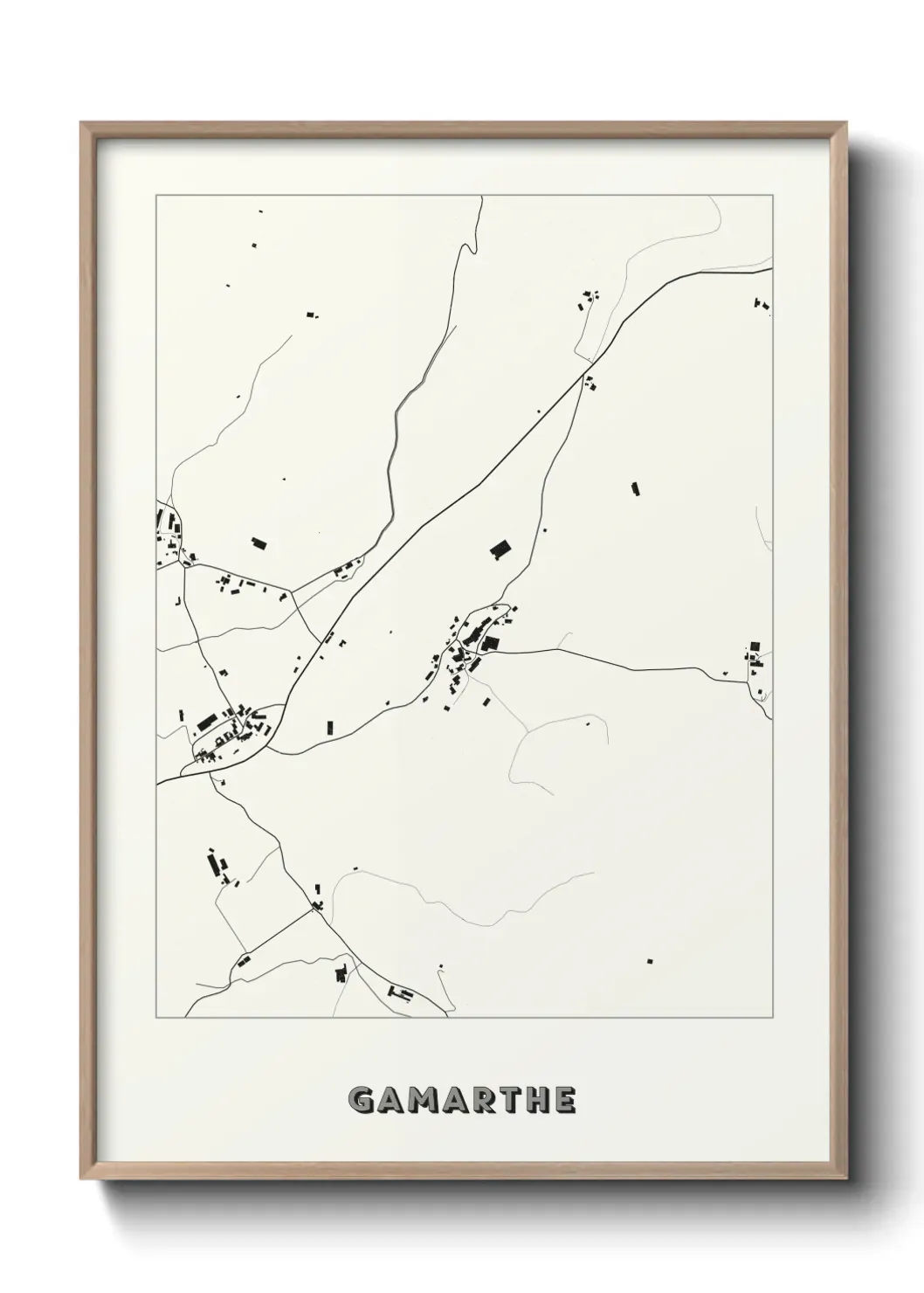Un poster carte Gamarthe