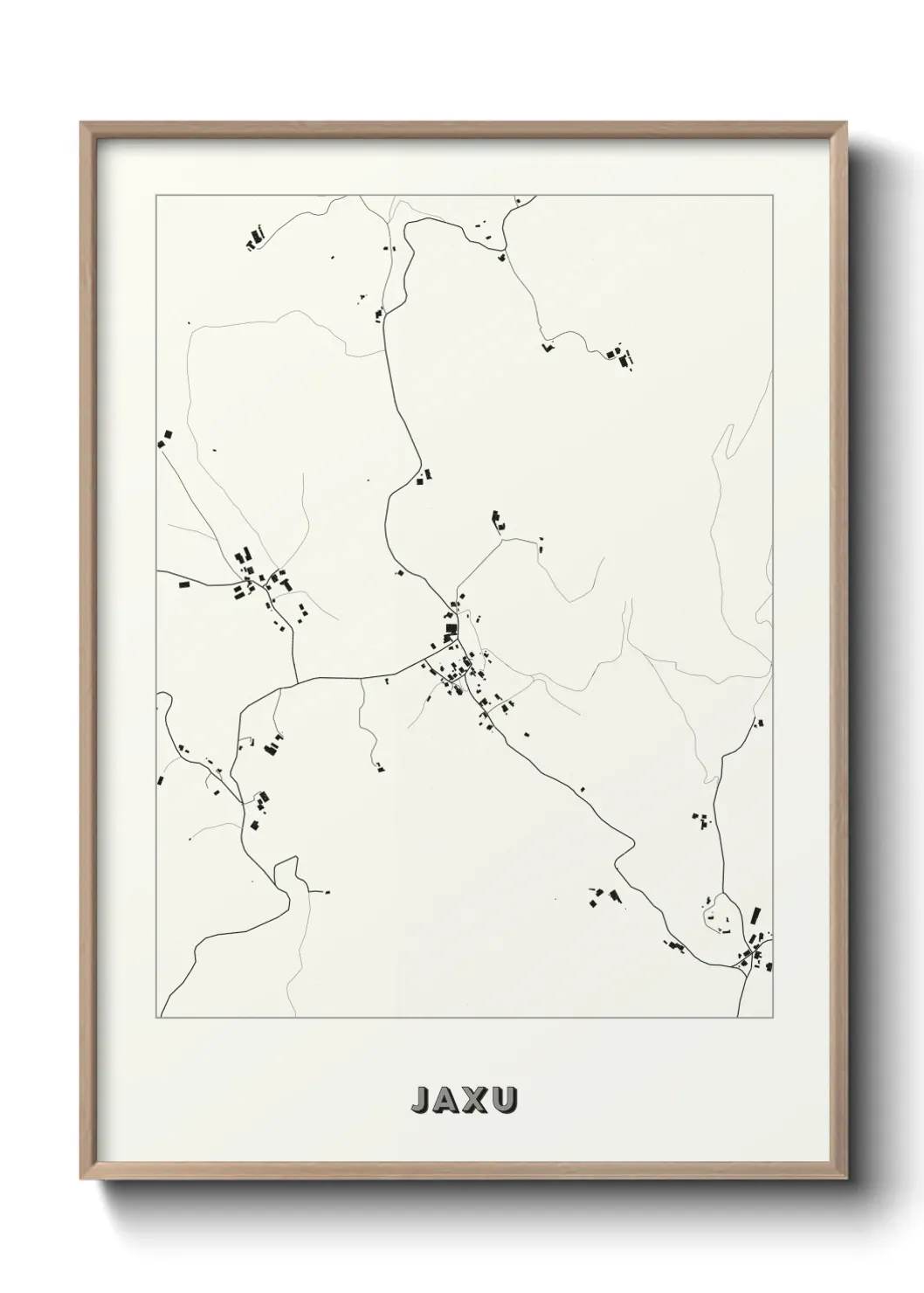 Un poster carte Jaxu