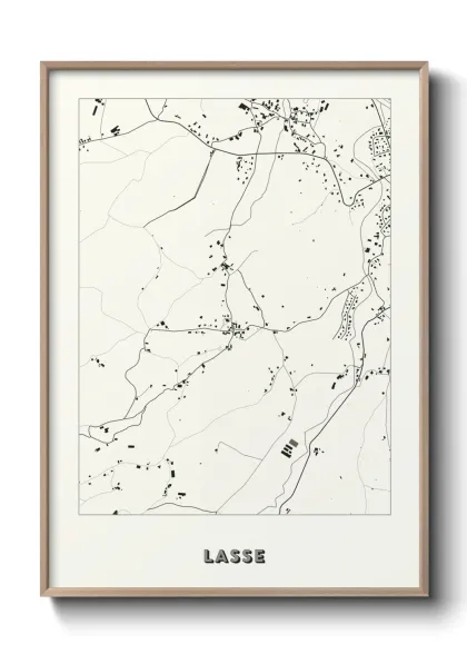 Une affiche de carte sur Lasse