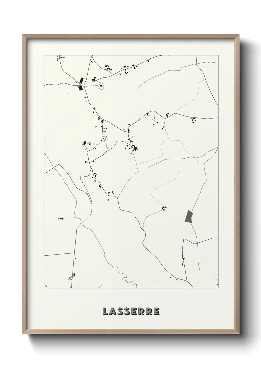 Un poster carte Lasserre