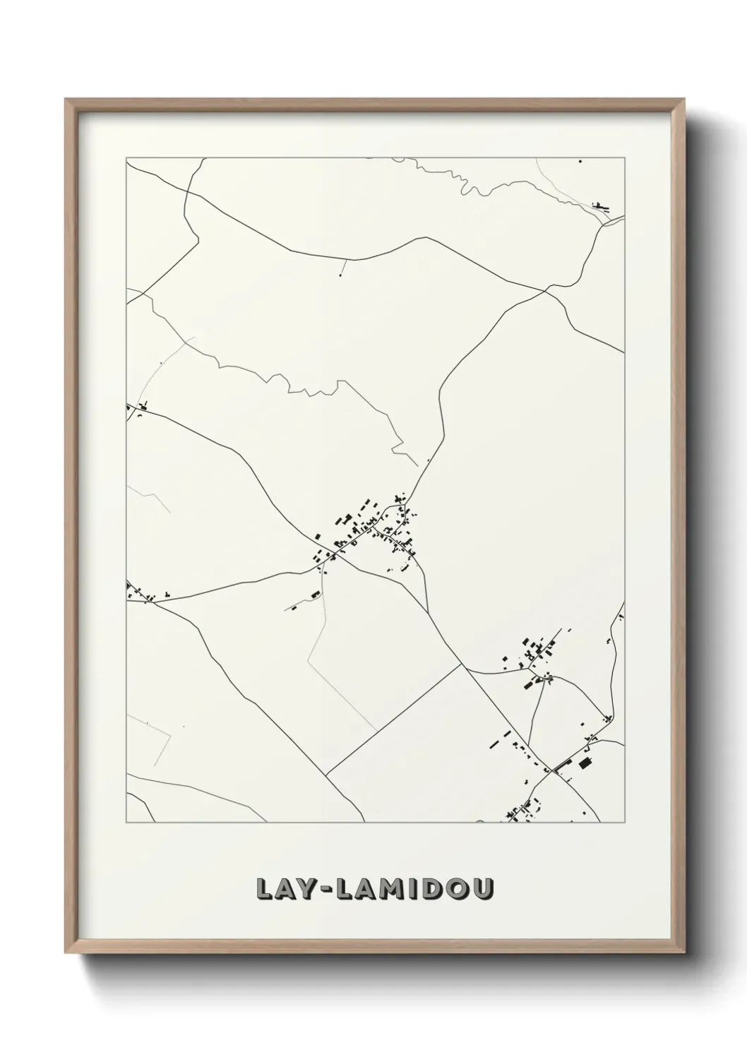 Un poster carte Lay-Lamidou