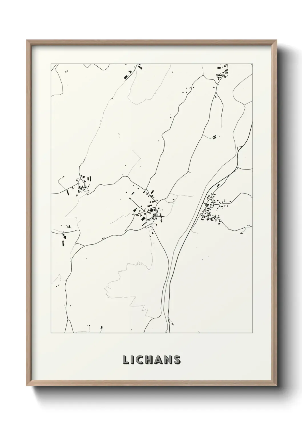 Un poster carte Lichans