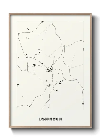Une affiche de carte sur Lohitzun