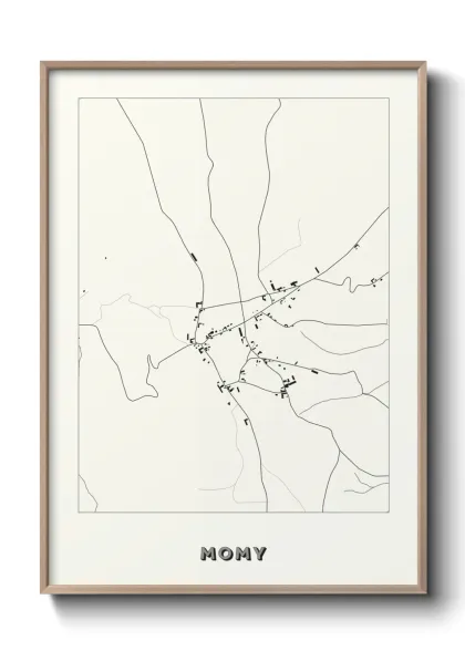 Une affiche de carte sur Momy