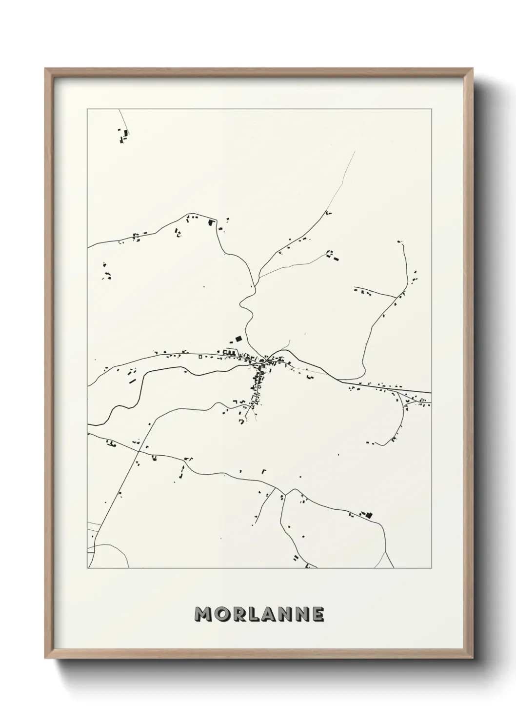 Un poster carte Morlanne