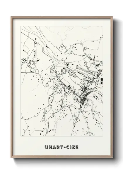 Une affiche de carte sur Uhart-Cize