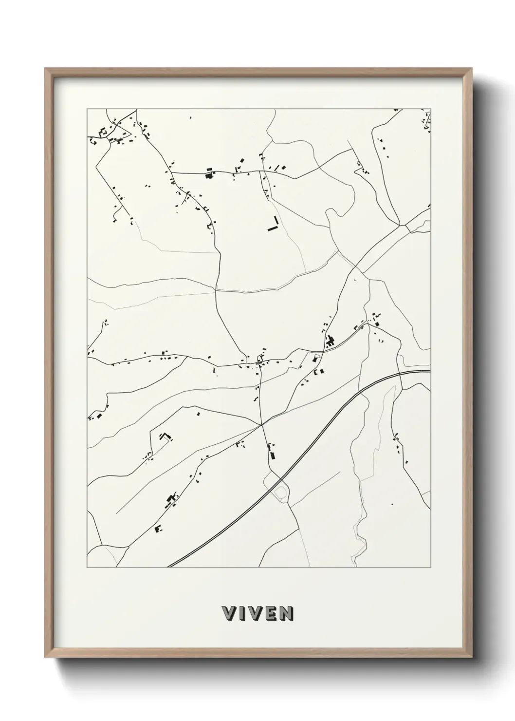 Un poster carte Viven