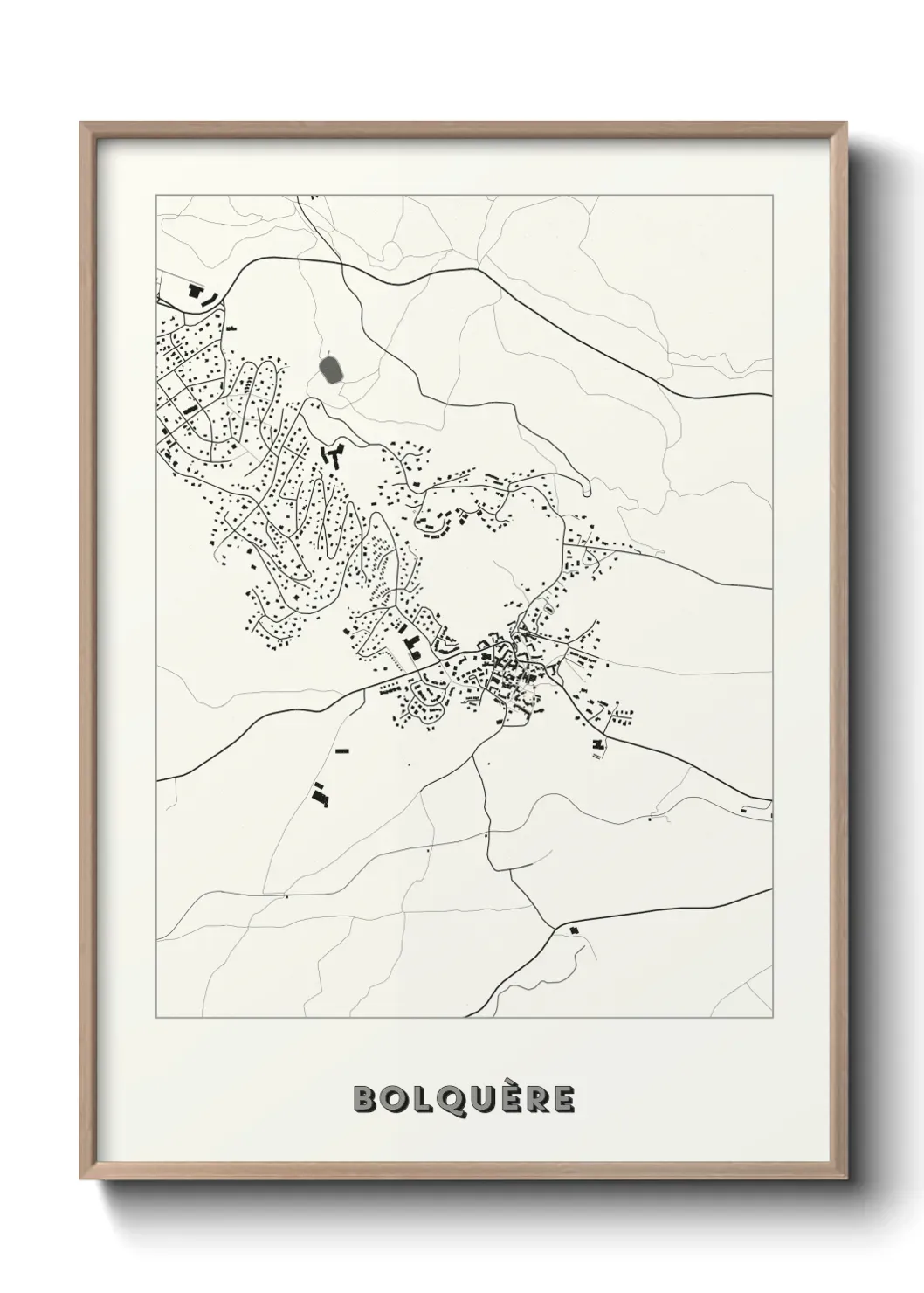 Un poster carte Bolquère