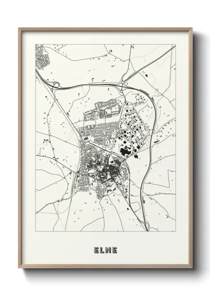Une affiche de carte sur Elne