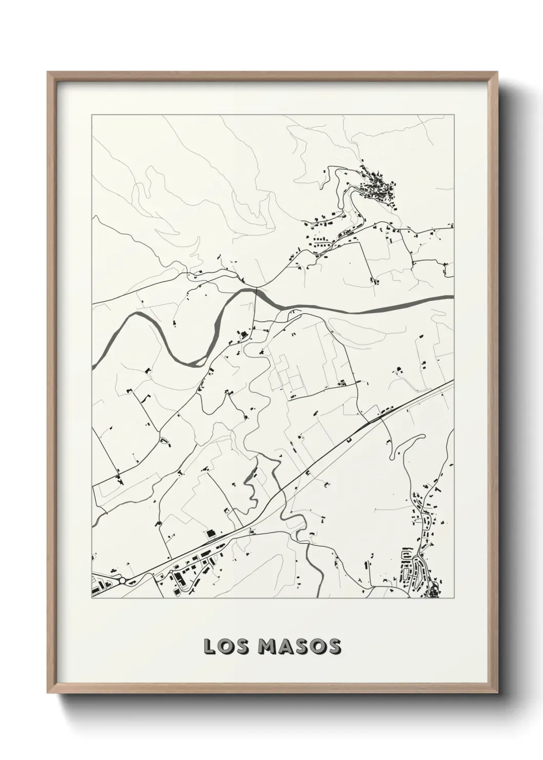 Un poster carte Los Masos