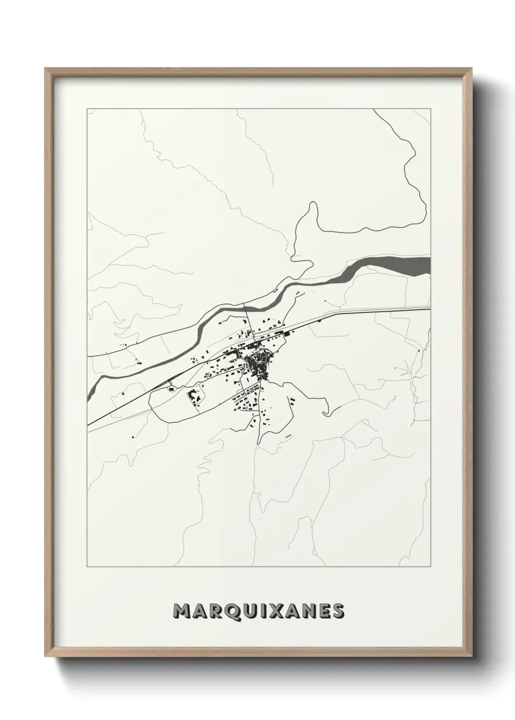Un poster carte Marquixanes