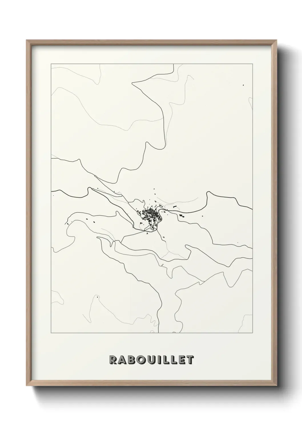 Un poster carte Rabouillet