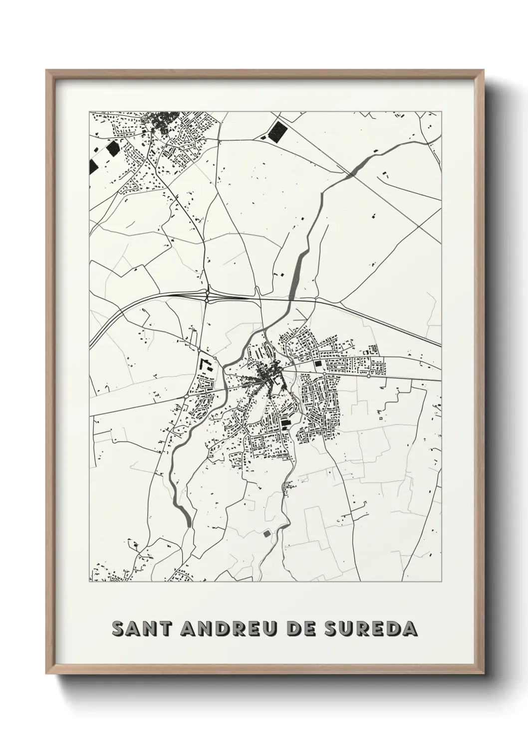 Un poster carte Sant Andreu de Sureda